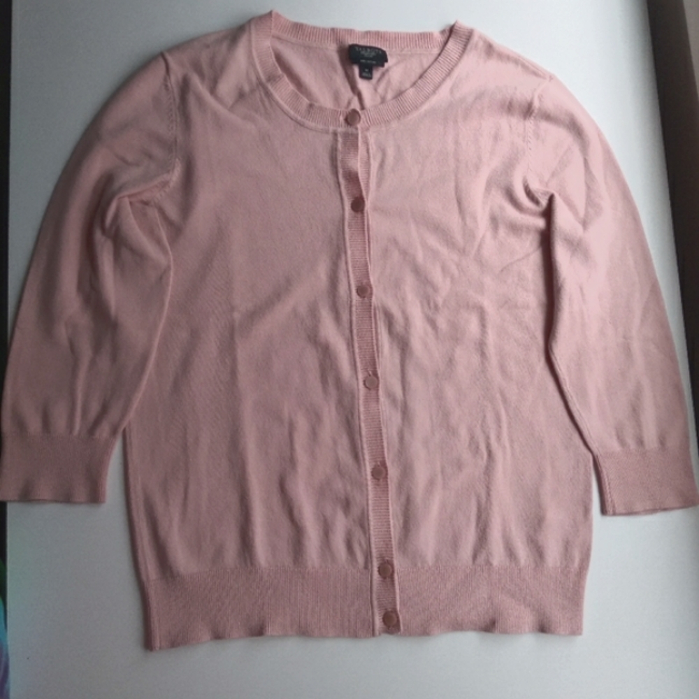 Talbots medium pink cardigan